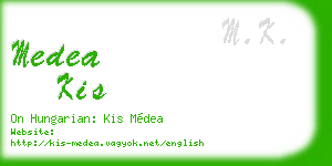 medea kis business card